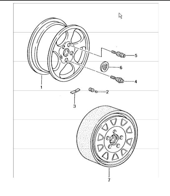Diagram 601-00 Porsche 991 Carrera C2S 3.8L (400Bhp) Wheels, Brakes