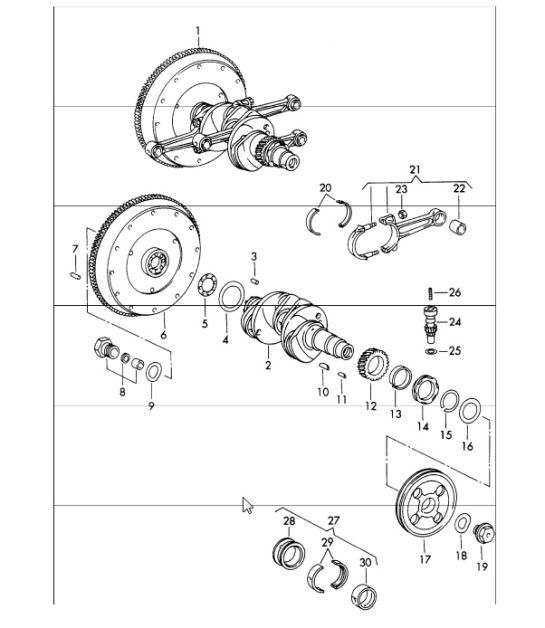 Diagram 102-05 Porsche 911 & 912 (1965-1989) Engine