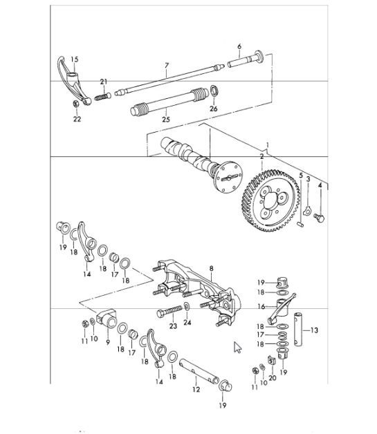 Diagram 103-30 Porsche 911 & 912 (1965-1989) Engine