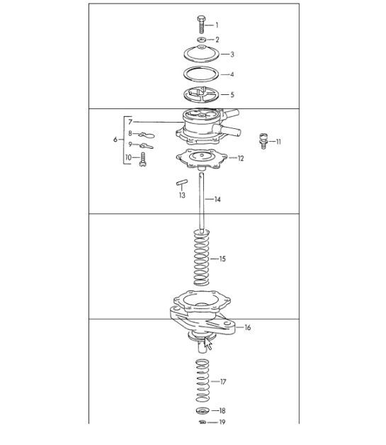 Diagram 201-30 Porsche 911 & 912 (1965-1989) Fuel System, Exhaust System