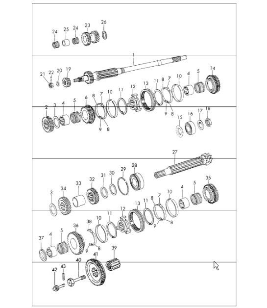 Diagram 303-15 Porsche 911 & 912 (1965-1989) Transmission