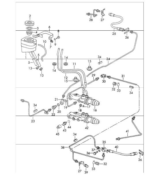 Diagram 604-05 Porsche 911 & 912 (1965-1989) Wheels, Brakes