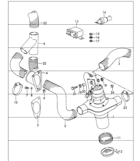 Diagram 813-05 Porsche 911 & 912 (1965-1989) Body