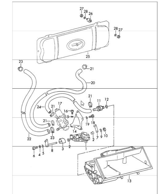 Diagram 107-65 Porsche 911 & 912 (1965-1989) Engine