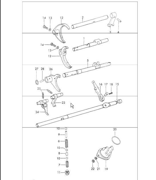 Diagram 309-00 Porsche 911 & 912 (1965-1989) Transmission