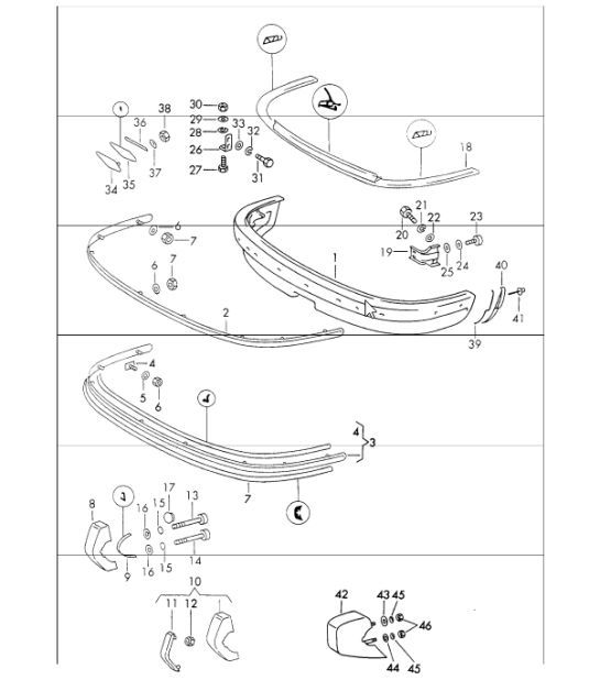 Diagram 802-00 Porsche 911 & 912 (1965-1989) Body