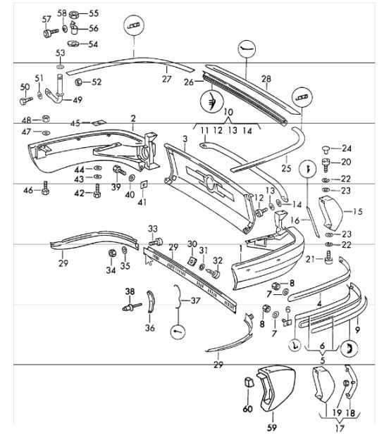 Diagram 802-05 Porsche 911 & 912 (1965-1989) Body