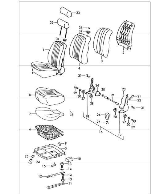 Diagram 808-00 Porsche 911 & 912 (1965-1989) Body