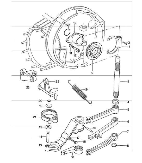 Diagram 301-05 Porsche 911 & 912 (1965-1989) Transmission