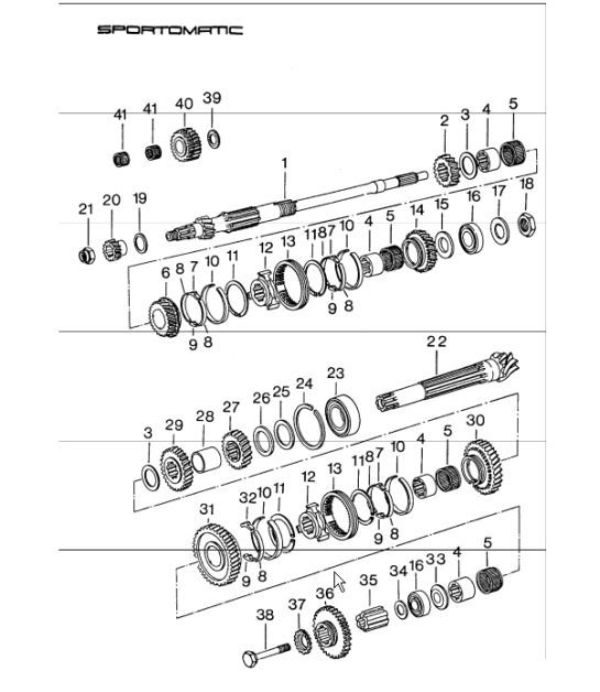 Diagram 309-05 Porsche 911 & 912 (1965-1989) Transmission