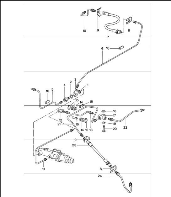 Diagram 604-05 Porsche 911 & 912 (1965-1989) Wheels, Brakes