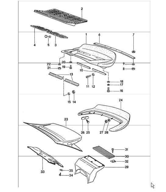 Diagram 803-10 Porsche 911 & 912 (1965-1989) Body