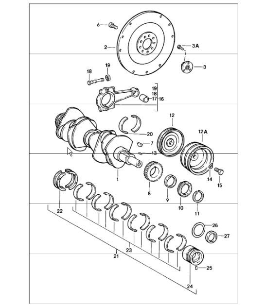 Diagram 102-00 Porsche 911 & 912 (1965-1989) Engine