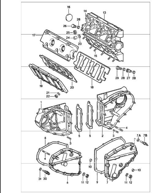 Diagram 103-05 Porsche 911 & 912 (1965-1989) Engine