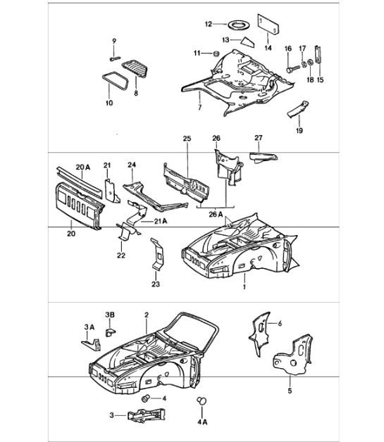 Diagram 801-05 Porsche 911 & 912 (1965-1989) Body