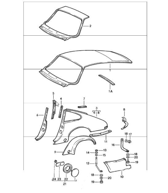 Diagram 801-35 Porsche 911 & 912 (1965-1989) Body