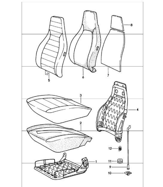 Diagram 808-05 Porsche 911 & 912 (1965-1989) Body