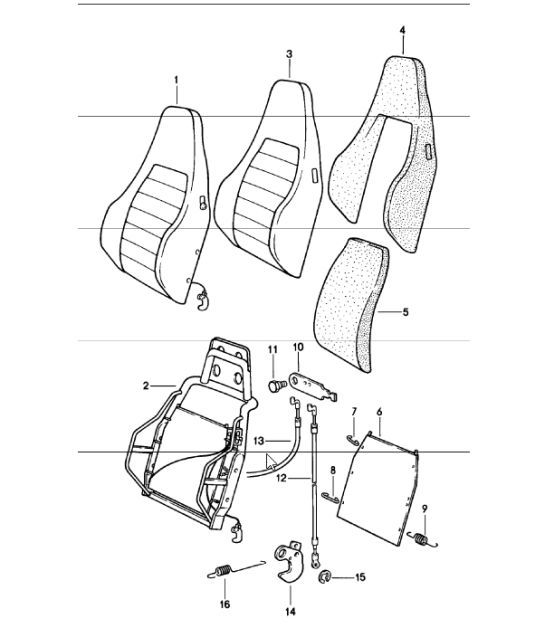 Diagram 808-15 Porsche 911 & 912 (1965-1989) Body