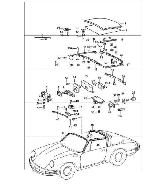 Diagram 811-05 Porsche 911 & 912 (1965-1989) Body