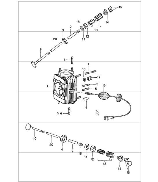 Diagram 103-00 Porsche 911 & 912 (1965-1989) Engine