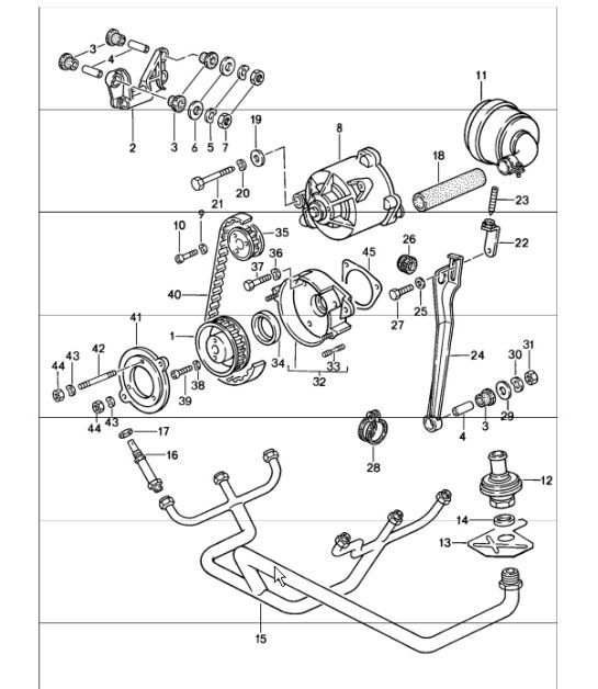 Diagram 108-05 Porsche 911 & 912 (1965-1989) Engine