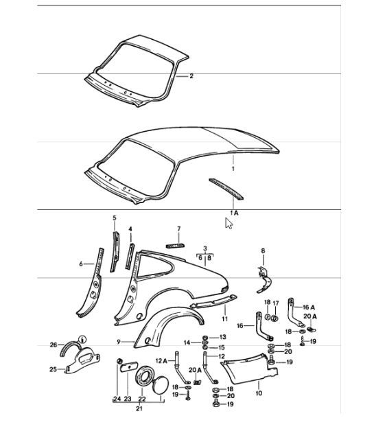 Diagram 801-35 Porsche 911 & 912 (1965-1989) Body