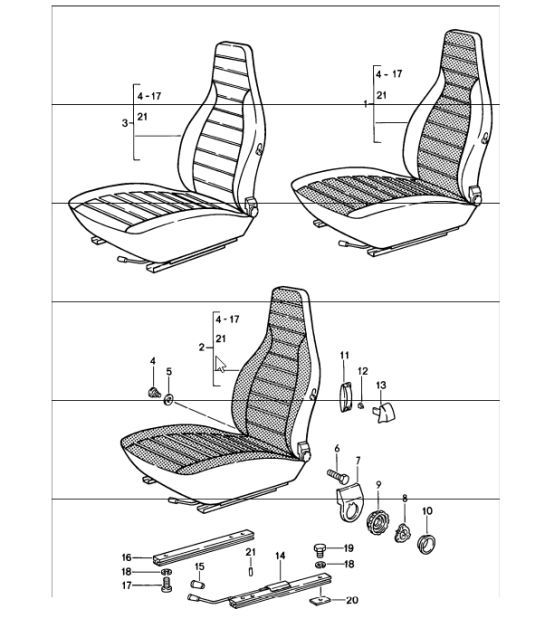 Diagram 808-00 Porsche 911 & 912 (1965-1989) Body