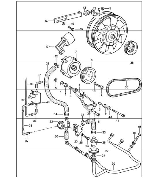 Diagram 108-00 Porsche 911 & 912 (1965-1989) Engine