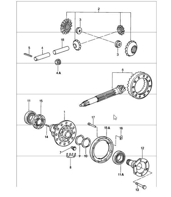 Diagram 305-00 Porsche 911 & 912 (1965-1989) Transmission