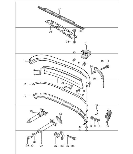 Diagram 802-05 Porsche 911 & 912 (1965-1989) Body