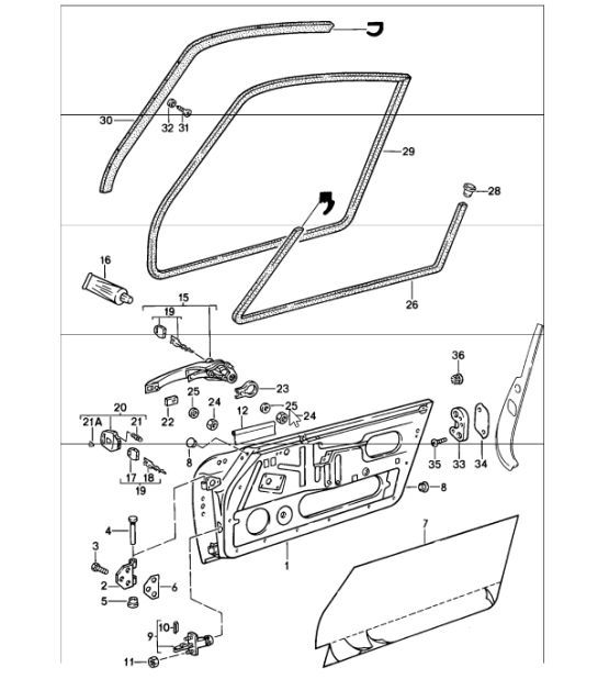 Diagram 804-00 Porsche 911 & 912 (1965-1989) Body