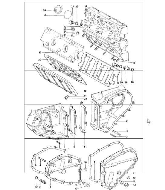 Diagram 103-05 Porsche 911 & 912 (1965-1989) Engine