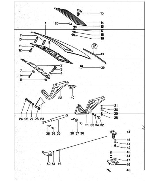 Diagram 803-05 Porsche 911/912 (1965-1989) Carrosserie