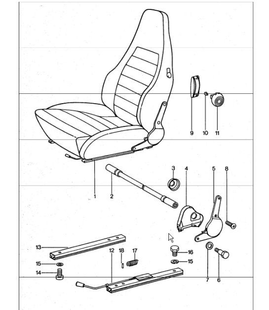 Diagram 808-10 Porsche 911 & 912 (1965-1989) Body