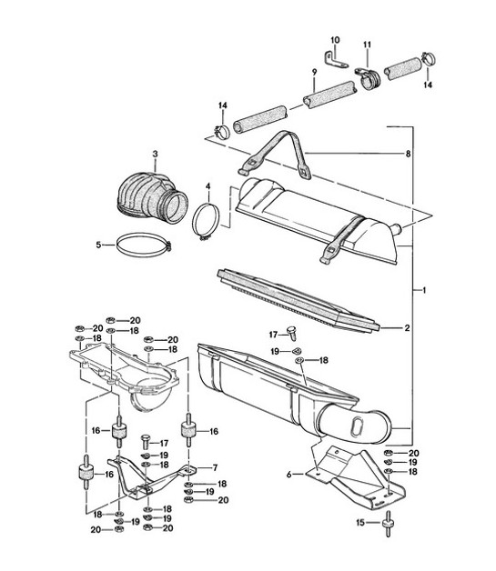 Diagram 106-005 Porsche 924 (1977-1988) Engine