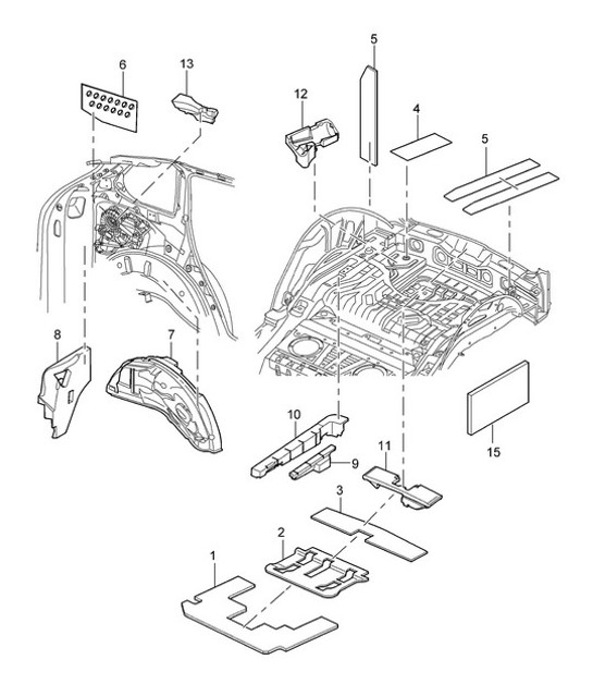 Linings / Luggage compartment / Accessories Cayenne 9PA (955) 2003-06