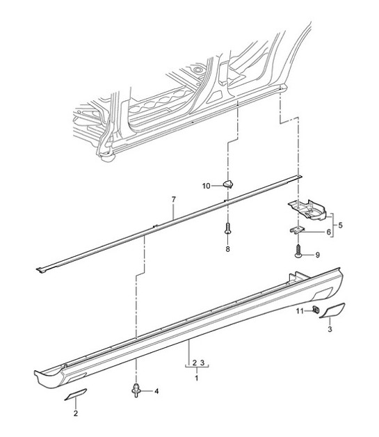 Linings / Accessories / Door sill Cayenne 9PA (955) 2005>>
