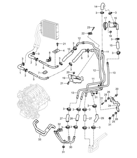 Diagram 813-10 Porsche Cayenne 9PA (955) 2003-2006 Body