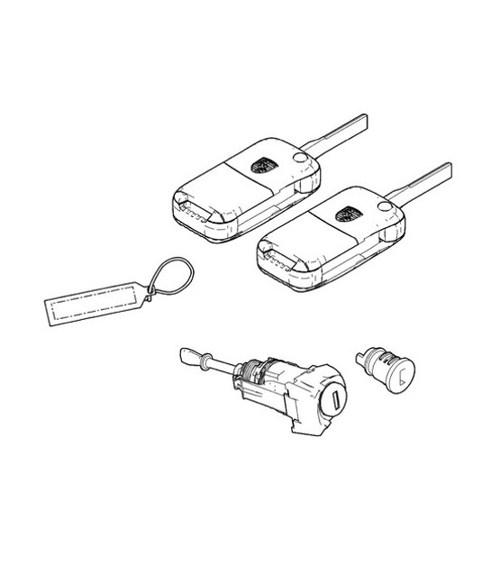 Repair kits / Set of locks Cayenne 9PA (955) 2003-06