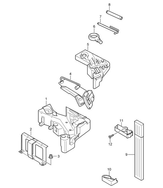 Diagram 001-000 Porsche Cayenne MK2 (957) 2007-2010 Accessoires et autres 