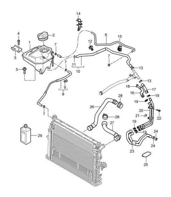 Diagram 105-030 Porsche Cayenne 9PA1 (957) 2007-2010 Engine