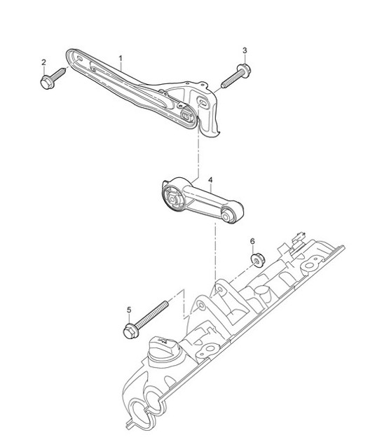 Diagram 109-000 Porsche Cayenne 9PA1 (957) 2007-2010 Engine