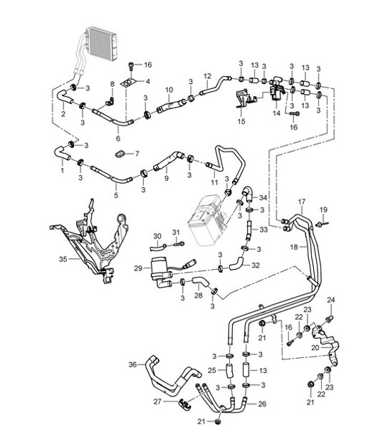 Diagram 813-015 Porsche Cayenne 9PA1 (957) 2007-2010 Body