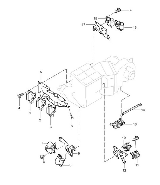 Diagram 813-045 Porsche Cayenne 9PA1 (957) 2007-2010 Body