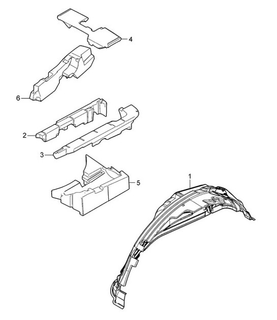 Diagram 817-065 Porsche Cayenne 9PA1 (957) 2007-2010 Body