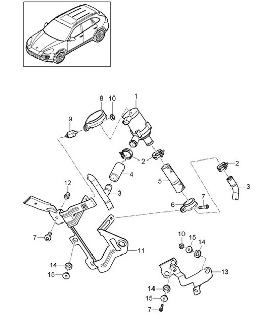 Diagram 813-007 Porsche Cayenne 92A (958) 2010-2017 Body