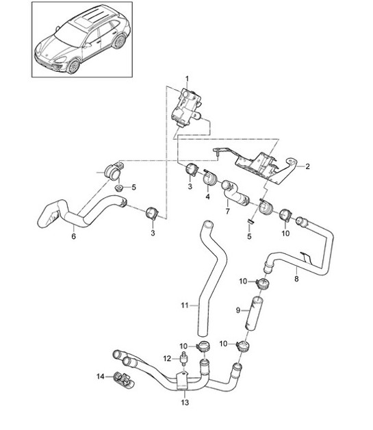 Diagram 813-015 Porsche Cayenne 92A (958) 2010-2017 Body