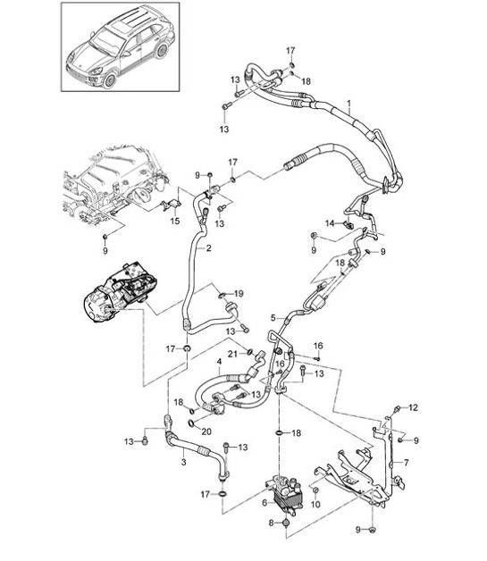 Diagram 813-062 Porsche Cayenne 92A (958) 2010-2017 Body