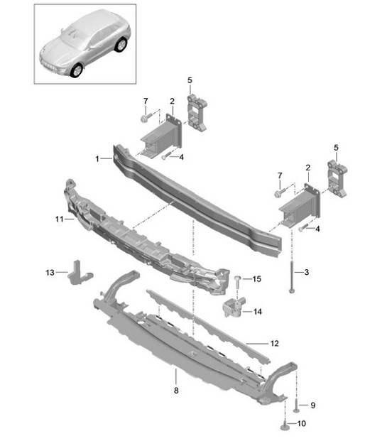 Diagram 802-007 Porsche Macan (95B) MK1 (2014-2018) Body