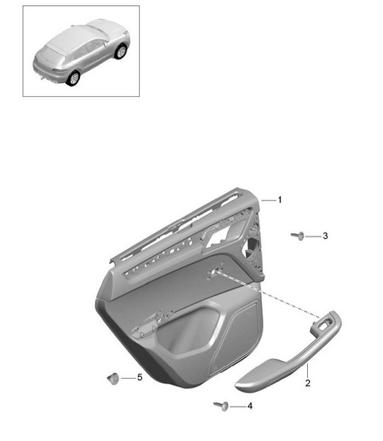 Diagram 808-050 Porsche Macan (95B) MK1 (2014-2018) Body